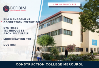 construction college de mercurol en bim