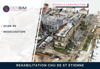 réhabiilitation chu de saint etienne grace au scan 3D