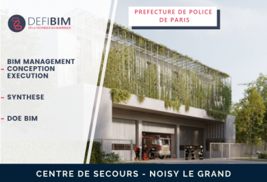 projet construction caserne de secours en bim