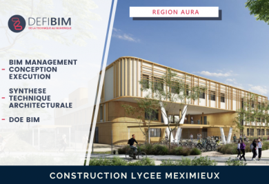 construction lycée de meximieux en bois en bim