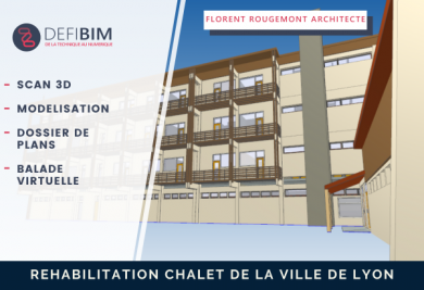 réhabilitation chalet avec nuage de points