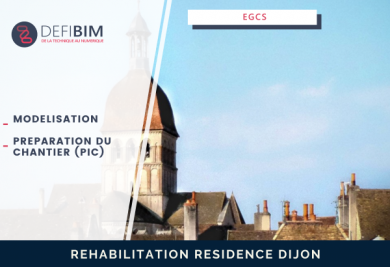 réhabilitation avec scan 3D et production PIC avec modèles bim